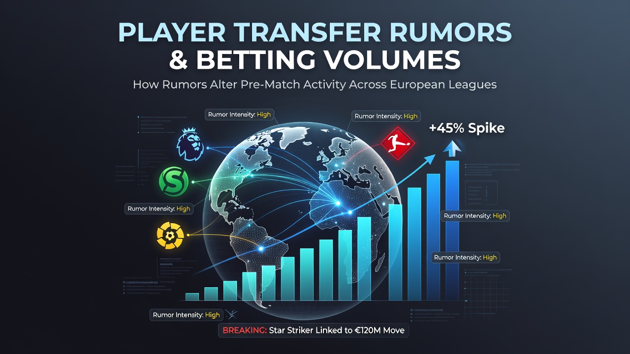 Football transfer rumors sparking increased betting activity on European league matches