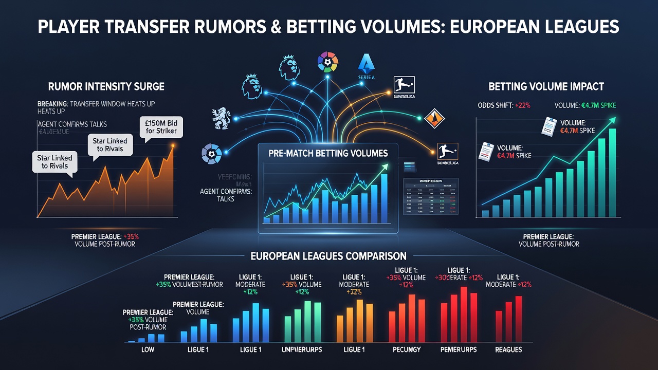 Betting operators monitoring volume changes during transfer rumor periods